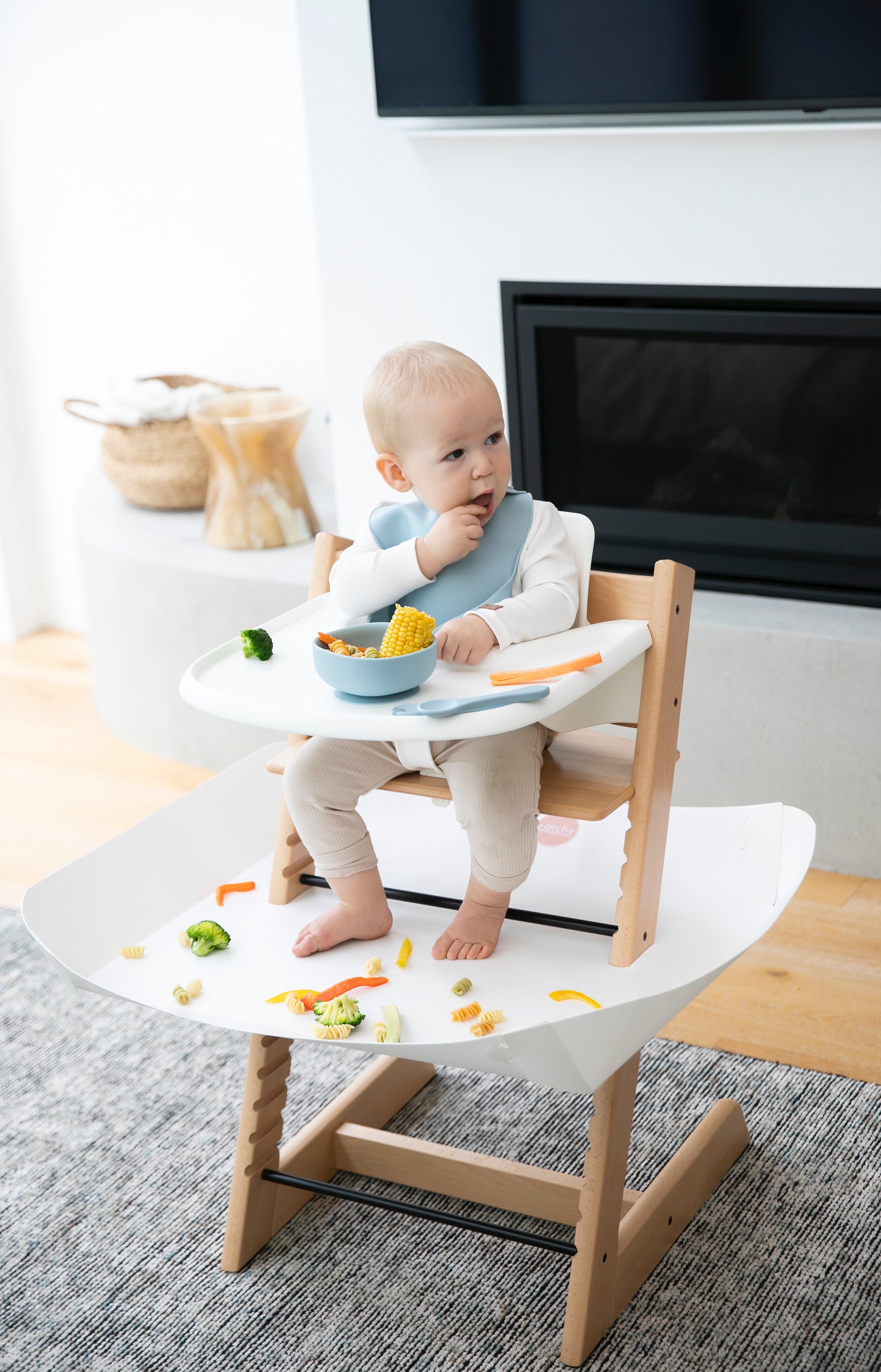 catchy for stokke Catchy The Food Catcher for High Chairs – Baby Led Weaning (BLW) With Ease